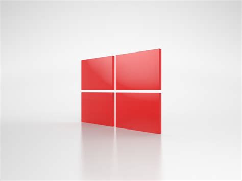 Красный логотип Windows 8 обои для рабочего стола картинки фото