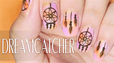 Dreamcatcher Nail Art With Images Bohemian Nails