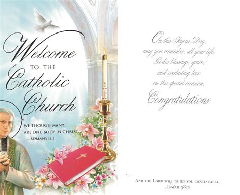 Welcome To The Catholic Church Greeting Card