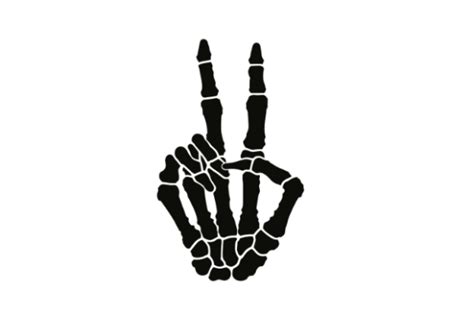 Cool Skeleton Hand Svg Skeleton Peace Graphic By Artful Assetsy