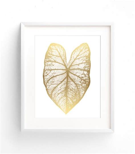 Nature, plants, gold, fern, leaves. Gold Leaf Art Print Fern Print Gold Botanical Prints ...