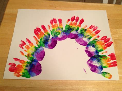 Colorful Handprint Art For Kids