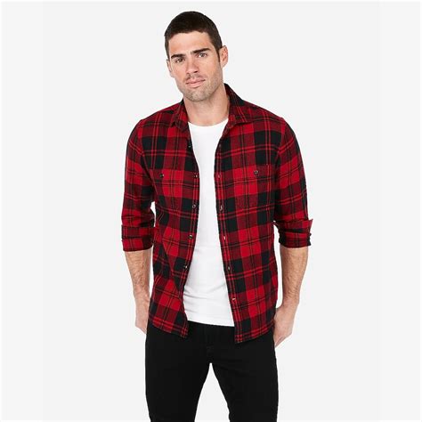 Plaid Flannel Shirt Red Mens S Flannel Shirt Outfit Red Plaid Shirt