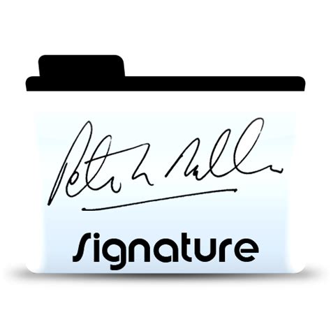 Signature Folder File Files And Folders Icons