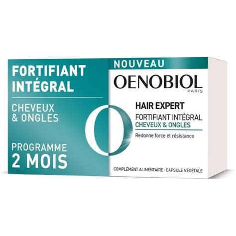 Fortifiant Intégral Cheveux Et Ongles Hair Expert Oenobiol 2 X 60