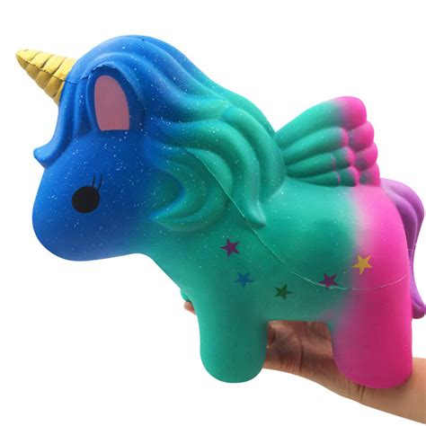 Kawaii Cute 12 Inch Jumbo Rainbow Unicorn Scented Squishies Slow Rising Giant Unicorn Squishy