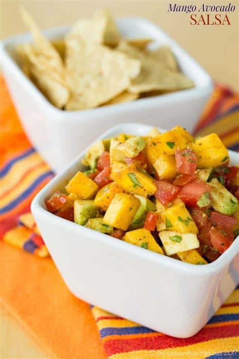 Add cilantro and drizzle with lime juice. Mango Avocado Salsa Recipe - Cupcakes & Kale Chips