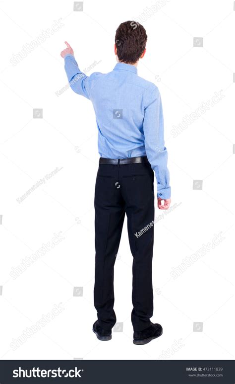 Back View Pointing Business Man Rear Stock Photo 473111839 Shutterstock