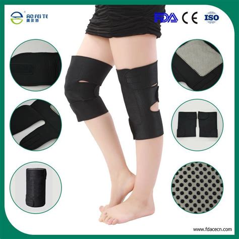 Tourmaline Products Knee Support Self Heating Braces Magnetic Belts Medical Knee Braces Sports