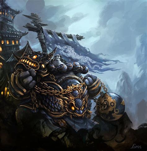 Pandaren Warrior By Linxz2010 On Deviantart Warcraft Art World Of