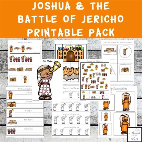 Joshua And The Battle Of Jericho Printable Pack Battle Of Jericho