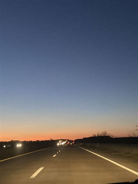 Highway Sunset Sky Skies Nature Photography Sky Aesthetic Sunset