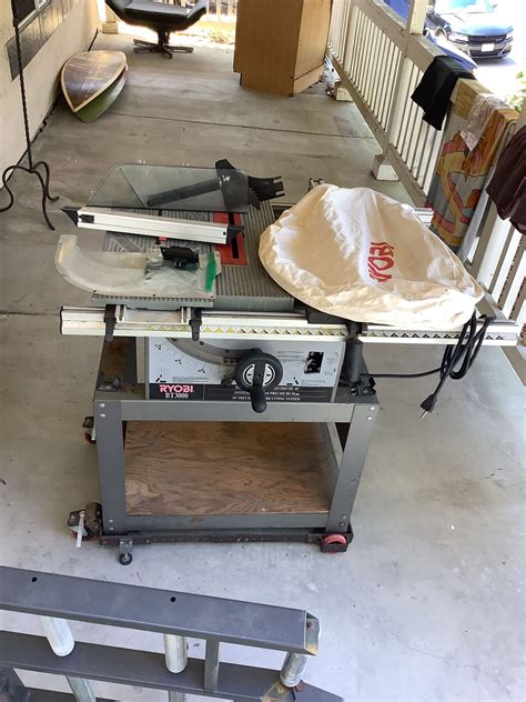 Ryobi 10” Table Saw Bt 3000 With Steel Side Feed Table For Sale In