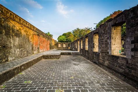 The Historic Walls Of Fort Santiago In Intramuros Manila The