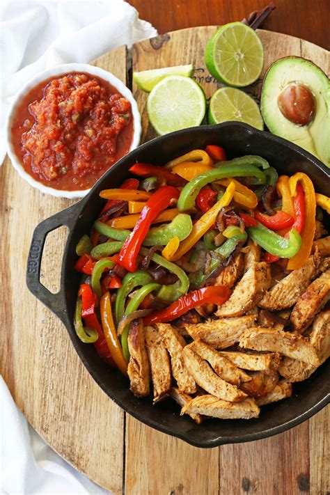 The Best Chicken Fajitas Recipe Flavorful Juicy Seasoned Chicken