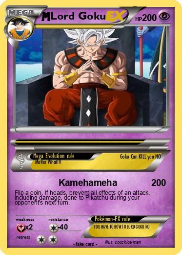 Pokémon Lord Goku Kamehameha My Pokemon Card
