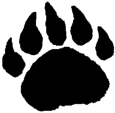 Black Bear Paw Print Clip Art 20 Free Cliparts Download Images On