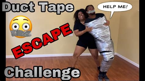 Couples Duct Tape ESCAPE Challenge YouTube