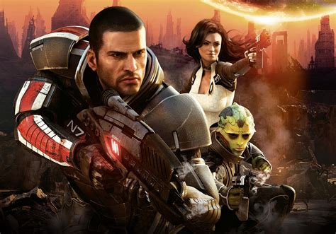 Shepard Miranda And Thane Characters And Art Mass Effect 2