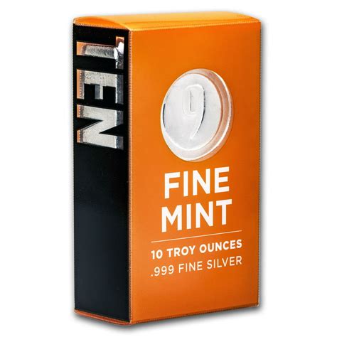 9fine Mint 10 Oz Silver Bar 9fine Mint