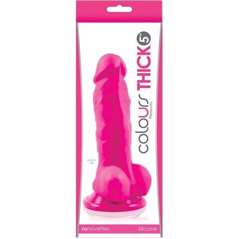 Colours Pleasures Thick Dong 5 Pink Sex Toys And Adult Novelties