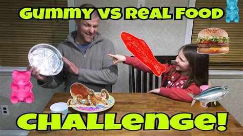 Gummy Vs Real Food Challenge Octopus Sardines Sushi Youtube