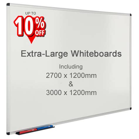 Maybe you would like to learn more about one of these? Extra Large Whiteboards - Extra Long 2700mm & 3000mm x 1200mm