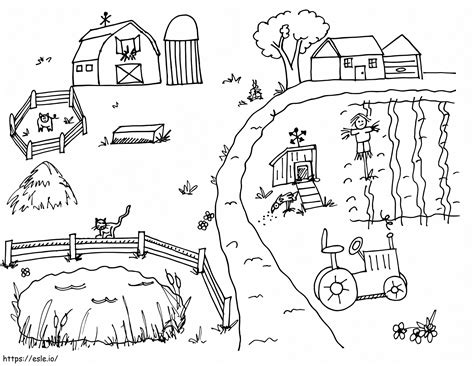 Basic Farm coloring page