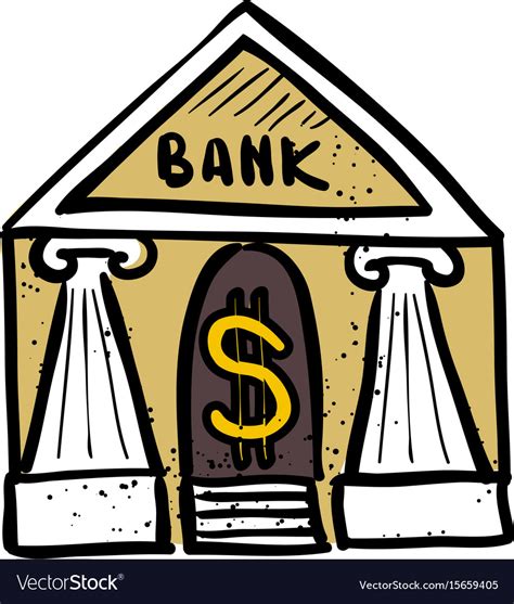Cartoon Image Of Bank Icon Government Symbol Vector Image