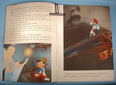 1940 Pinocchio Storybook Walt Disney Productions Whitman Authorized