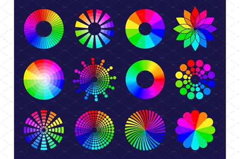 Rgb Circles Round Abstract Shapes Pre Designed Vector Graphics