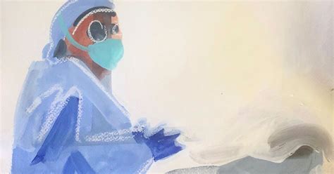 British Artist Susie Hamilton Depicts Masked And Visored Medics