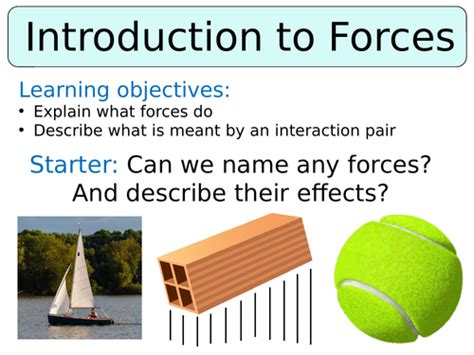 New Ks3 Year 7 Forces Teaching Resources
