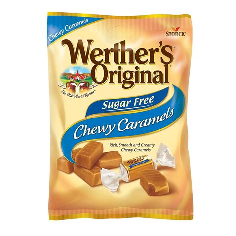 Werthers Original Sugar Free Chewy Caramel Candy 146 Oz 12 Count 037265 302 00005