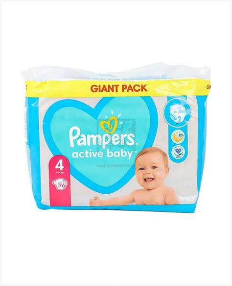 Pampers Active Baby Diapers 4 9 14kg 76pcs