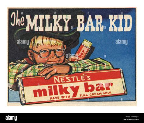 1960s Cartoon Style Press Advertisement For Nestles