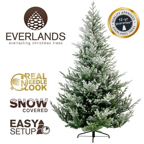 7ft Snowy Norway Spruce Kaemingk Everlands Artificial Christmas Tree