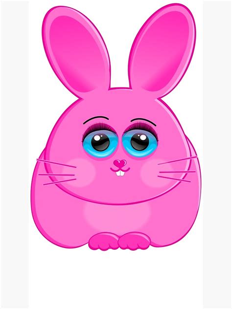 cute sweet bunny girl poster by superlogo redbubble