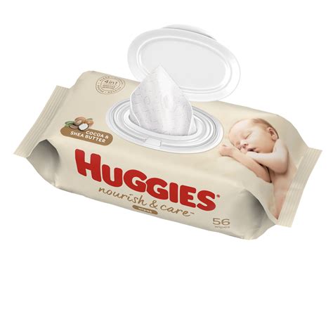 Huggies Nourish And Care Scented Baby Wipes 1 Flip Top Pack 56 Wipes