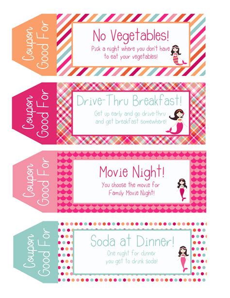 Kids Coupon book 39 Printable Coupons for kids Gifts for | Etsy