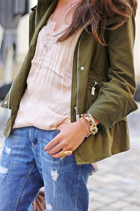 My Perfect Boyfriend Jeans And Zara Military Parka Fashionhippieloves