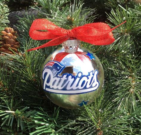 New England Patriots Christmas Ornament Nfl By Gingerspicestudio With