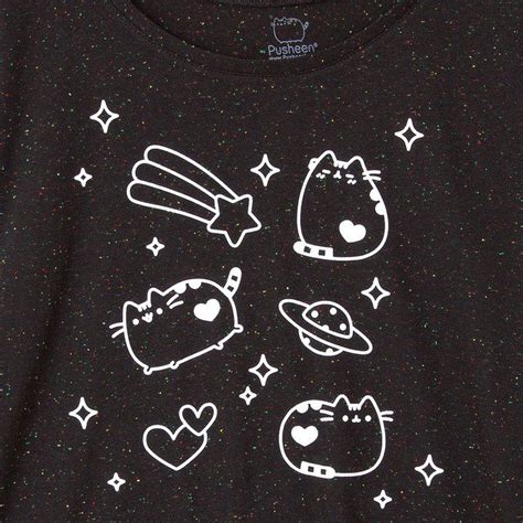 Twitter Pusheen Stormy Graphic Tees Graphic Sweatshirt Scoop Neck