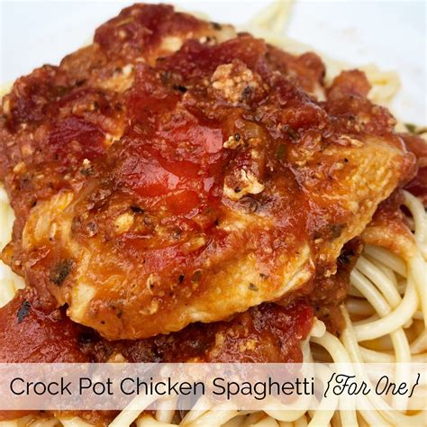 Crock Pot Chicken Spaghetti For One Katie Drane Blog