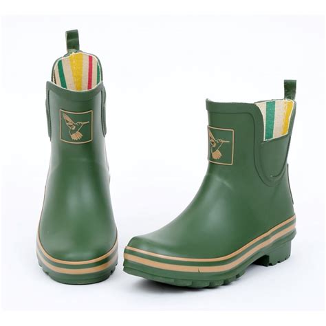 Evercreatures Green Meadow Ankle Wellies Wellingtons