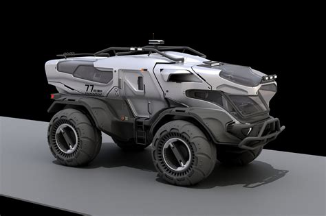 Artstation 3d Concept Sci Fi Vehicle Oleg Ovigon In 2020 Vehicles