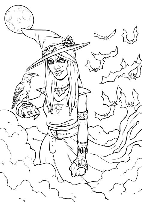 Halloween Adult Coloring Pages
