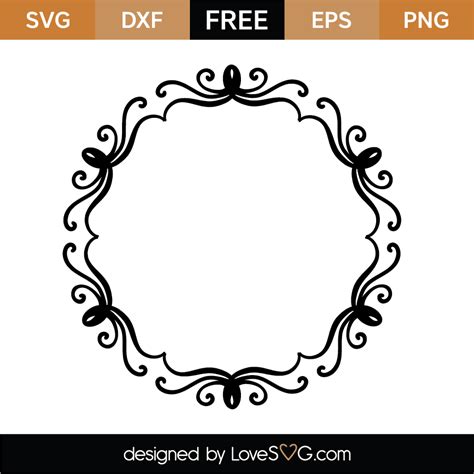 Free Svg Files Monogram Frame Free Stencils Free Svg