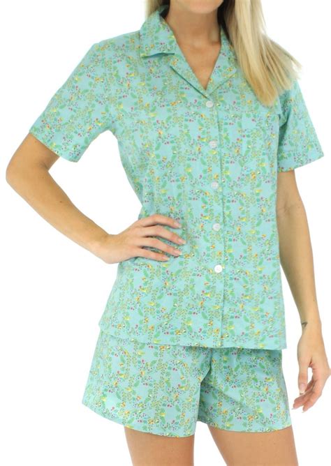 Short Sleeve Button Up Womens Pajamas Good Group Chronicle Pictures