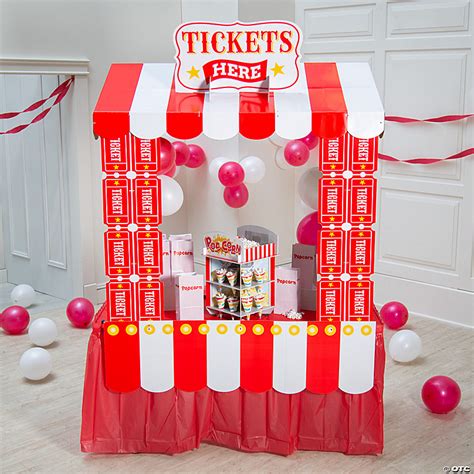 Carnival Ticket Booth Tabletop Hut With Frame 6 Pc Oriental Trading